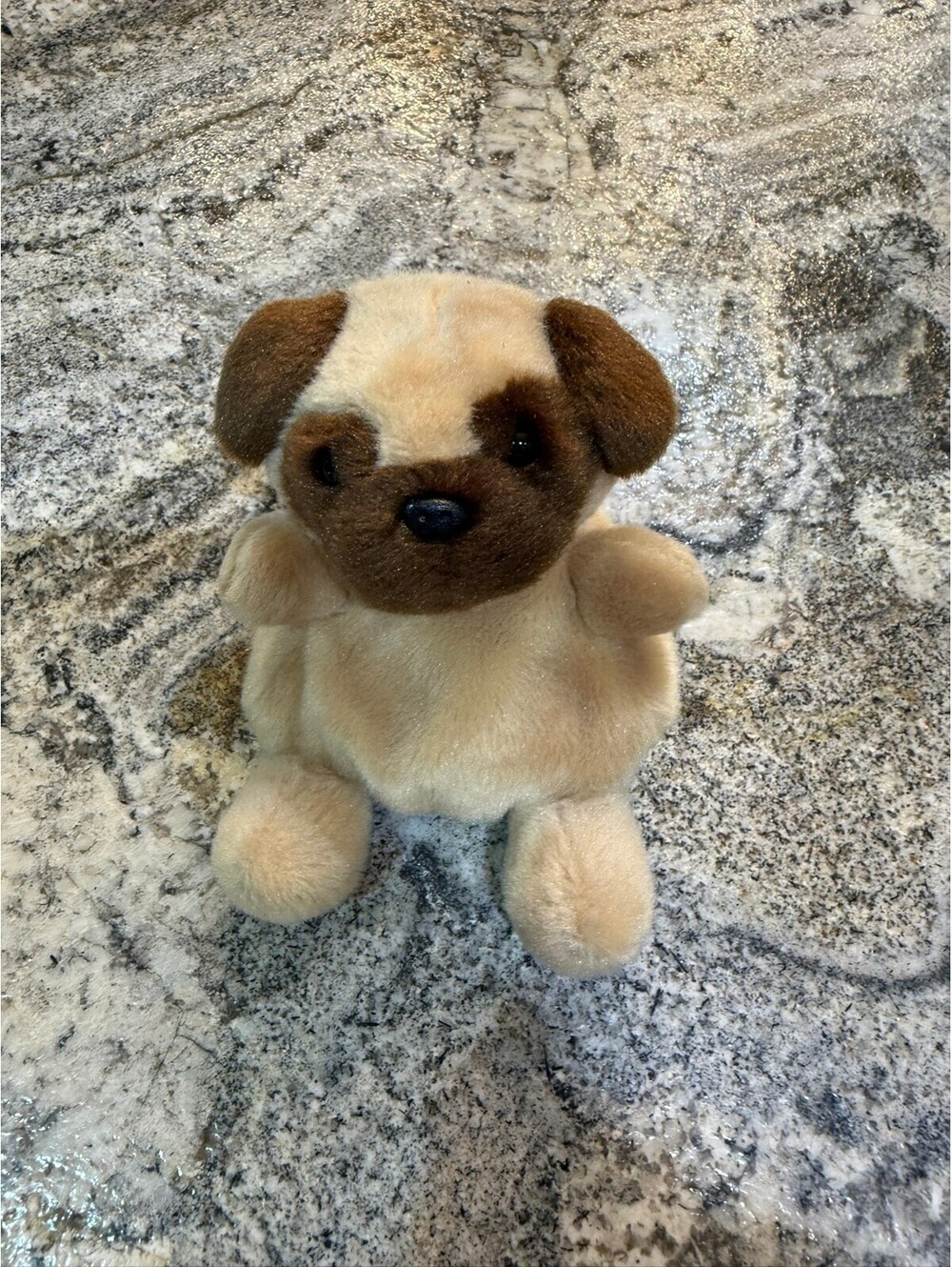 Palm Pals Original Plush Pug Dog Stuffed Animal